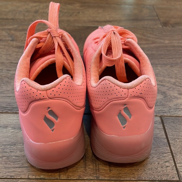 Skechers Kids' Uno Ice Sneaker - Coral - Size US 13 - Picture 7 of 16
